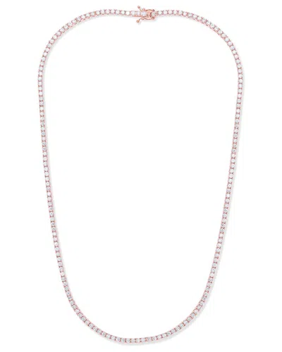 Diana M. Fine Jewelry 14k Rose Gold 8.00 Ct. Tw. Diamond Tennis Necklace