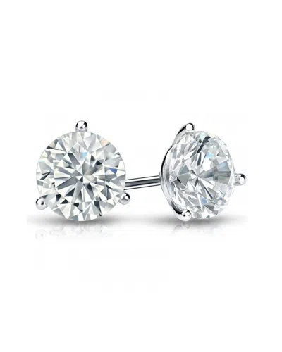 Diana M. Fine Jewelry 14k White Gold 2.00 Ct. Tw. Diamond Earrings In Metallic