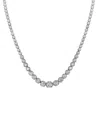 Diana M. Fine Jewelry 14k White Gold 3.00 Ct. Tw. Diamond Graduated Necklace