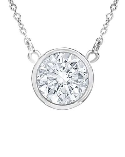 Diana M. Fine Jewelry 14k 0.20 Ct. Tw. Diamond Necklace In Metallic