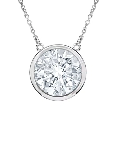 Diana M. Fine Jewelry 14k 0.20 Ct. Tw. Diamond Necklace In Metallic