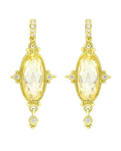 Diana M. Fine Jewelry 18k 0.75 Ct. Tw. Diamond & Citrine Earrings