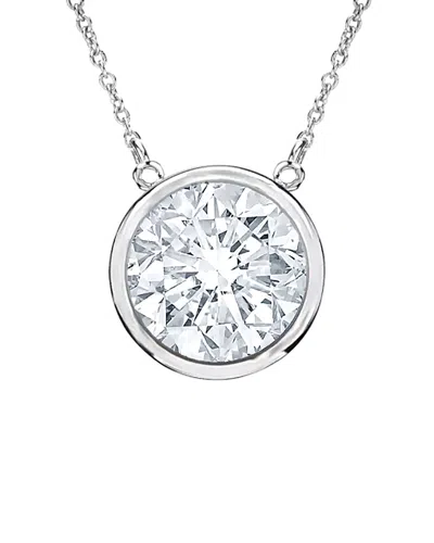 Diana M. Fine Jewelry 14k 0.20 Ct. Tw. Diamond Necklace In Metallic