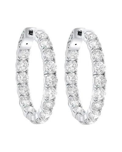 Diana M. Fine Jewelry 18k 10.00 Ct. Tw. Diamond Earrings In Metallic