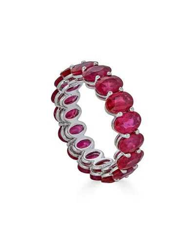 Diana M. Fine Jewelry 18k 10.30 Ct. Tw. Rubies Eternity Ring In Red