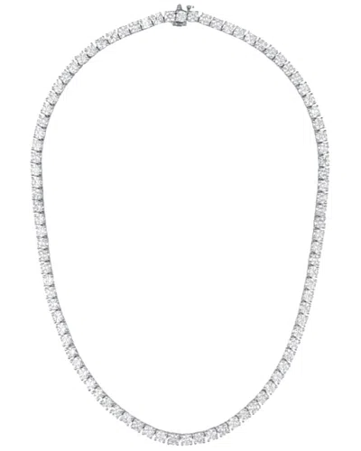 Diana M. Fine Jewelry 18k 10.71 Ct. Tw. Diamond Tennis Necklace In Metallic