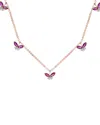 Diana M. Fine Jewelry 18k 1.11 Ct. Tw. Diamond & Ruby Necklace