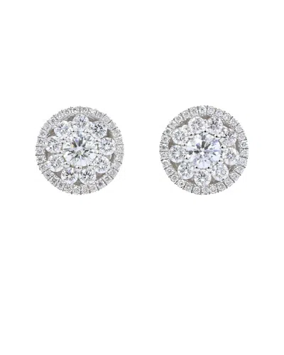 Diana M. Fine Jewelry 18k 1.20 Ct. Tw. Diamond Studs In Metallic