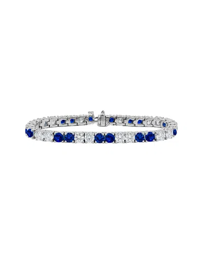 Diana M. Fine Jewelry 18k 12.20 Ct. Tw. Diamond & Sapphire Bracelet In Multi