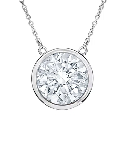 Diana M. Fine Jewelry 14k 0.20 Ct. Tw. Diamond Necklace In Metallic