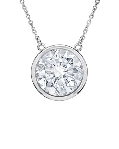 Diana M. Fine Jewelry 14k 0.20 Ct. Tw. Diamond Necklace In Metallic