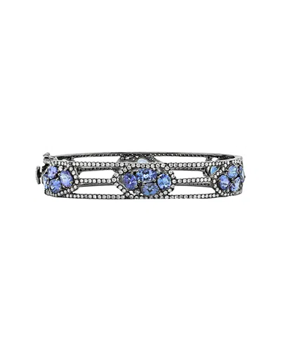 Diana M. Fine Jewelry 18k 13.70 Ct. Tw. Diamond & Tanzanite Bracelet