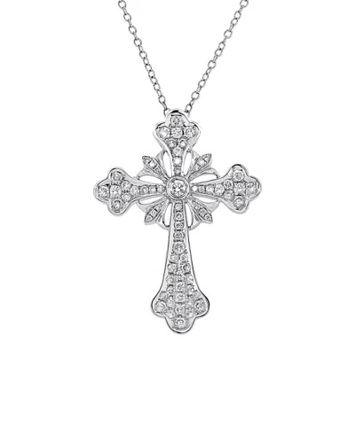 Diana M. Fine Jewelry 18k 1.39 Ct. Tw. Diamond Necklace In Silver