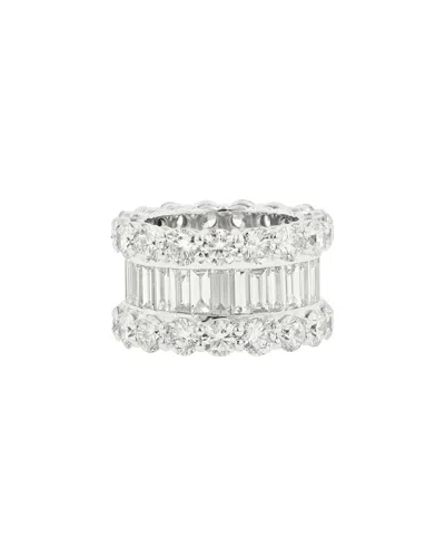 Diana M. Fine Jewelry 18k 14.00 Ct. Tw. Diamond Eternity Ring In Metallic
