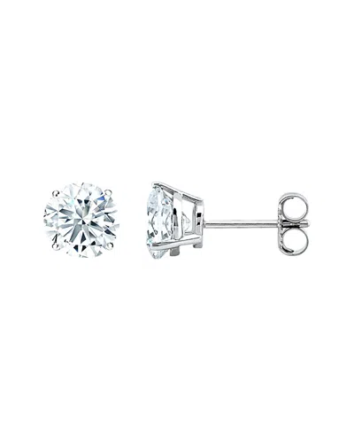 Diana M. Fine Jewelry 18k 1.50 Ct. Tw. Diamond Studs In Silver