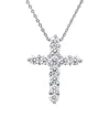 Diana M. Fine Jewelry 18k 1.60 Ct. Tw. Diamond Cross Necklace