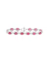 Diana M. Fine Jewelry 18k 16.03 Ct. Tw. Diamond & Ruby Bracelet