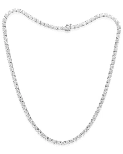 Diana M. Fine Jewelry 18k 17.10 Ct. Tw. Diamond Necklace In Metallic