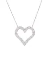 Diana M. Fine Jewelry 18k 1.75 Ct. Tw. Diamond Open Heart Necklace