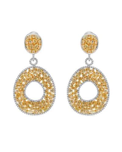 Diana M. Fine Jewelry 18k 17.65 Ct. Tw. Diamond Earrings