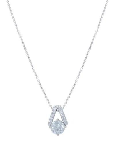 Diana M. Fine Jewelry 18k 1.78 Ct. Tw. Diamond Necklace In Metallic