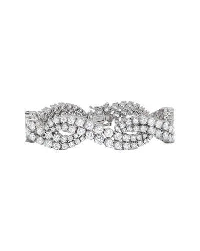 Diana M. Fine Jewelry 18k 18.06 Ct. Tw. Diamond Tennis Bracelet In Gray