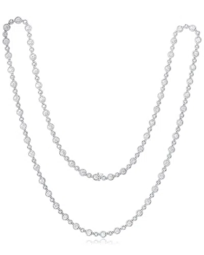 Diana M. Fine Jewelry 18k 18.10 Ct. Tw. Diamond Necklace In Metallic