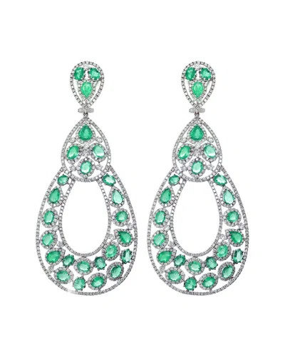 Diana M. Fine Jewelry 18k 18.40 Ct. Tw. Diamond Earrings