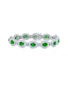 Diana M. Fine Jewelry 18k 19.00 Ct. Tw. Diamond & Emerald Bracelet