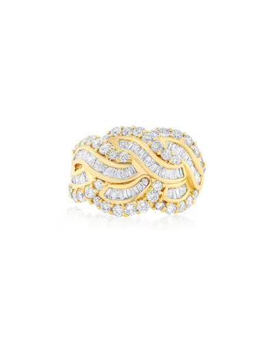 Diana M. Fine Jewelry 18k 2.00 Ct. Tw. Diamond Half-set Ring In Multi
