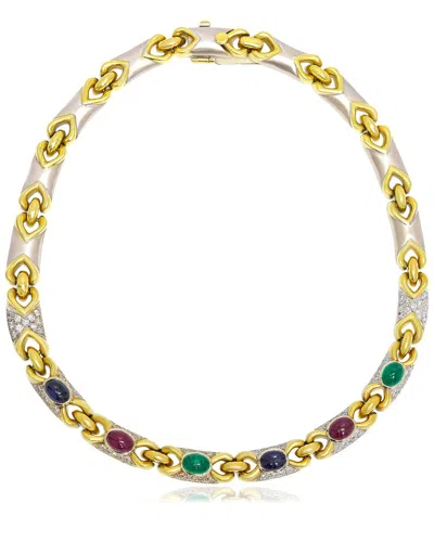 Diana M. Fine Jewelry 18k 22.00 Ct. Tw. Diamond & Gemstone Necklace