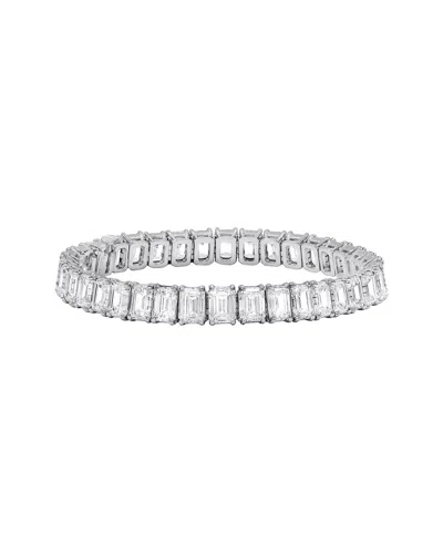 Diana M. Fine Jewelry 18k 22.88 Ct. Tw. Diamond Tennis Bracelet In Metallic