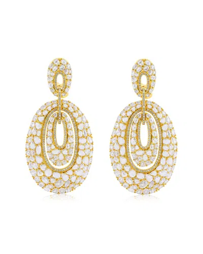 Diana M. Fine Jewelry 18k 24.00 Ct. Tw. Diamond Drop Earrings In Gold
