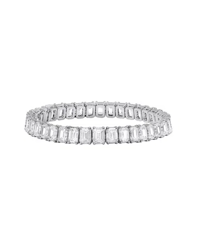Diana M. Fine Jewelry 18k 26.97 Ct. Tw. Diamond Tennis Bracelet In White