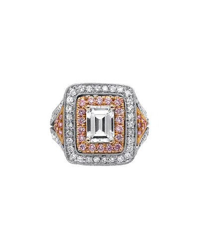 Diana M. Fine Jewelry 18k 2.75 Ct. Tw. Diamond Half-set Ring