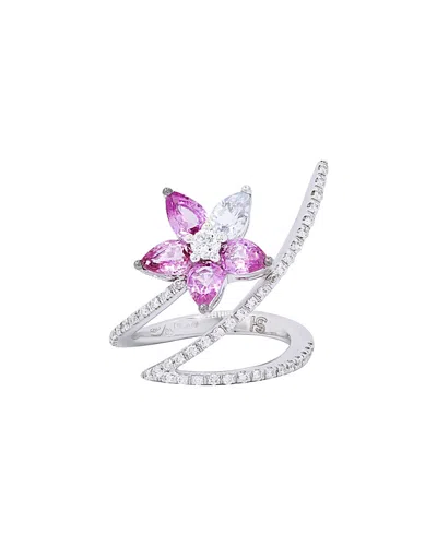 Diana M. Fine Jewelry 18k 2.89 Ct. Tw. Diamond & Sapphire Ring