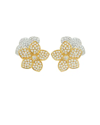 Diana M. Fine Jewelry 18k 3.00 Ct. Tw. Diamond Earrings