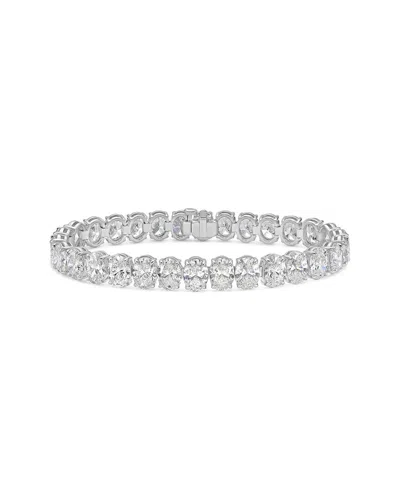 Diana M. Fine Jewelry 18k 30.05 Ct. Tw. Diamond Tennis Bracelet In Metallic