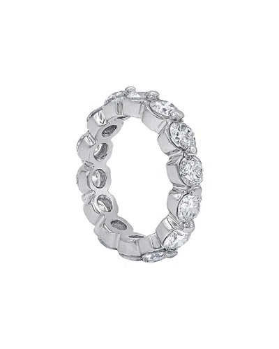 Diana M. Fine Jewelry 18k 3.01 Ct. Tw. Diamond Ring In Silver