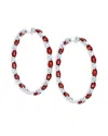 Diana M. Fine Jewelry 18k 3.16 Ct. Tw. Diamond & Ruby Earrings