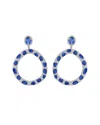 Diana M. Fine Jewelry 18k 33.40 Ct. Tw. Diamond & Sapphire Earrings