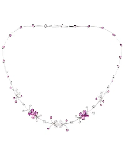 Diana M. Fine Jewelry 18k 3.50 Ct. Tw. Diamond Necklace In Multi