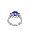 Diana M. Fine Jewelry 18k 3.56 Ct. Tw. Diamond & Sapphire Ring