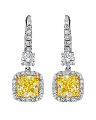 Diana M. Fine Jewelry 18k 4.01 Ct. Tw. Diamond Earrings