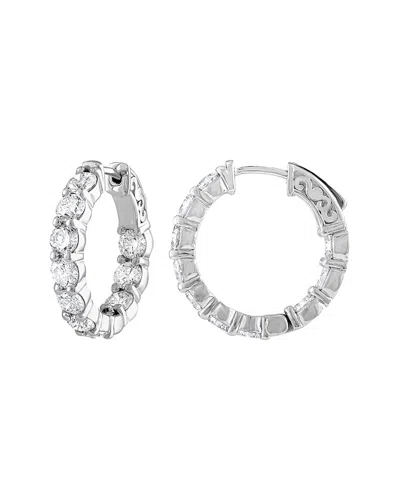 DIANA M. DIANA M. FINE JEWELRY 18K 4.10 CT. TW. DIAMOND HOOP EARRINGS