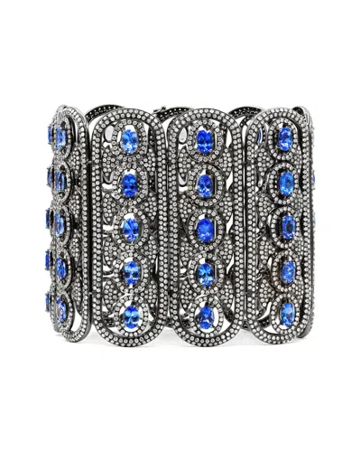 Diana M. Fine Jewelry 18k 43.49 Ct. Tw. Diamond & Tanzanites Bracelet