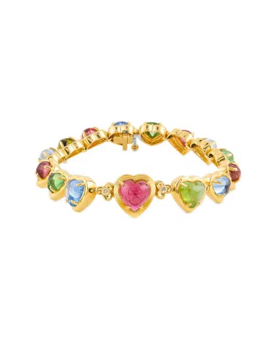 Diana M. Fine Jewelry 18k 48.00 Ct. Tw. Gemstone Tennis Bracelet In Gold
