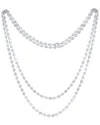 Diana M. Fine Jewelry 18k 49.50 Ct. Tw. Lab-grown Diamond Tennis Necklace