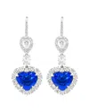 Diana M. Fine Jewelry 18k 5.00 Ct. Tw. Diamond & Sapphire Earrings