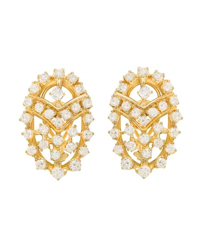 Diana M. Fine Jewelry 18k 5.00 Ct. Tw. Diamond Earrings